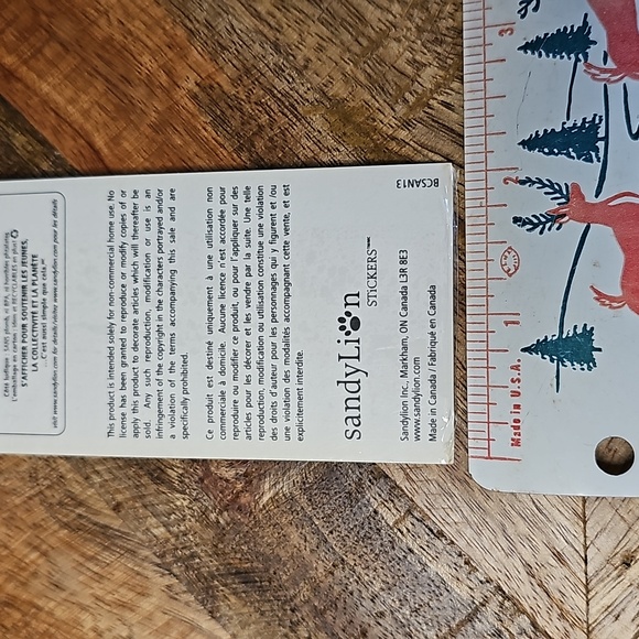 Vintage SandyLion birthday party stickers sealed sticker sheet - Picture 7 of 7